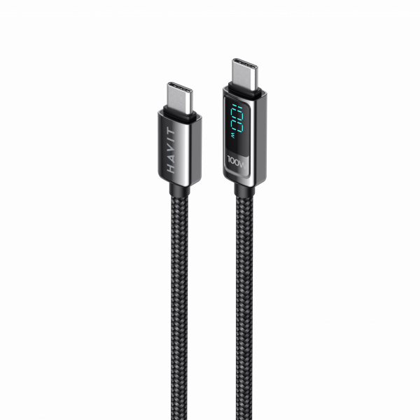 HAVIT CB6247 ProPower 100W LED Type-C to C Cable - Express Mart Kenya